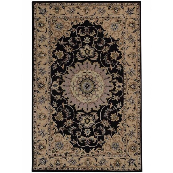 Gracewood Hollow Mouradian Made Blend Floral Tabriz Floral Oriental Rug - 7'9" x 5'2"