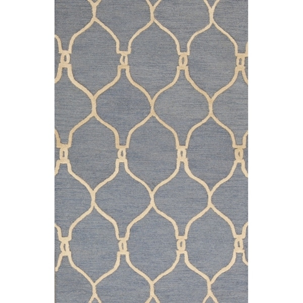 Copper Grove Harlev Moroccan Hand-tufted Trellis Oushak Oriental Area Rug - 3'4" x 5'3"