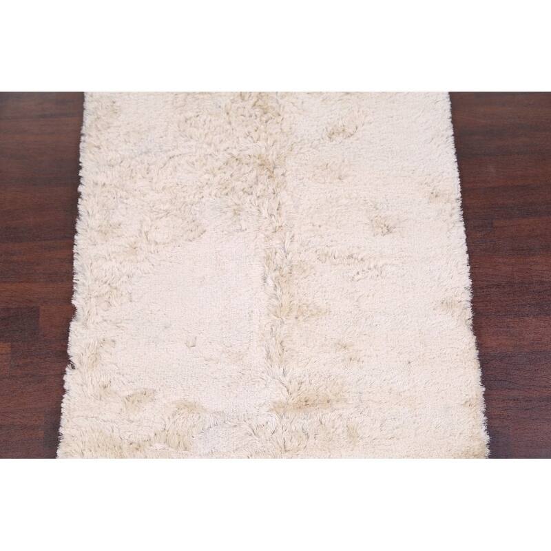 Tufted Shaggy Shag Contemporary Oriental Hand Made Area Rug - 6'3" x 4'5"