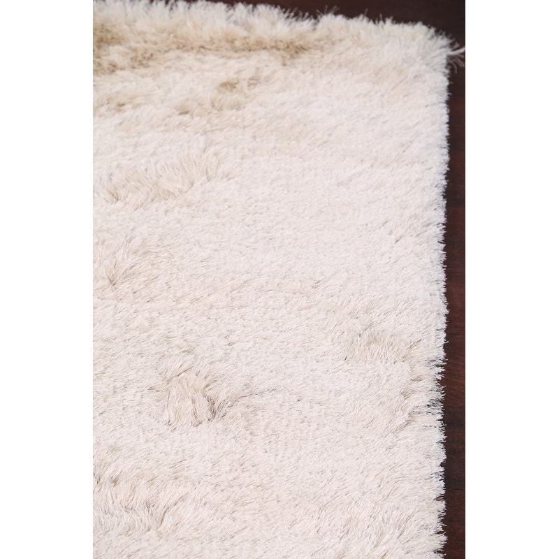 Tufted Shaggy Shag Contemporary Oriental Hand Made Area Rug - 6'3" x 4'5"