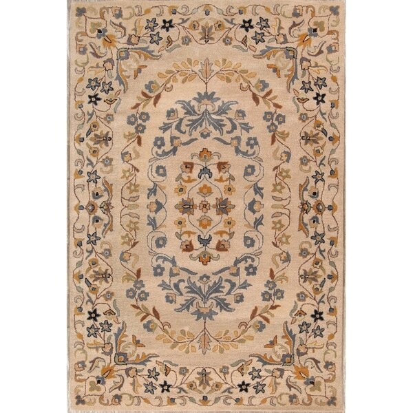 Copper Grove Pegeia Classical Oushak Traditional Handmade Oriental Medallion Area Rug - 8'9" x 5'9"