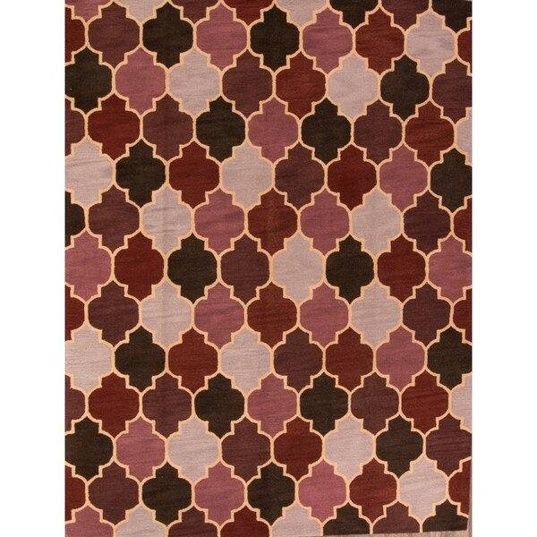 Gracewood Hollow Barungi Handmade Geometric Area Rug - 12' x 9'