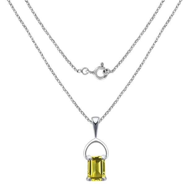 Best Designer Jewelry Sterling Silver Lemon Quartz Pendant