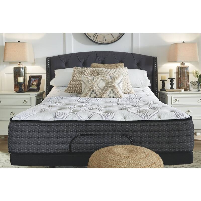 Signature Design by Ashley Limited Edition Plush Black and Grey 12-inch Mattress