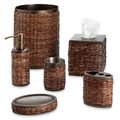 Tommy Bahama Retreat Wicker Bath Accessories