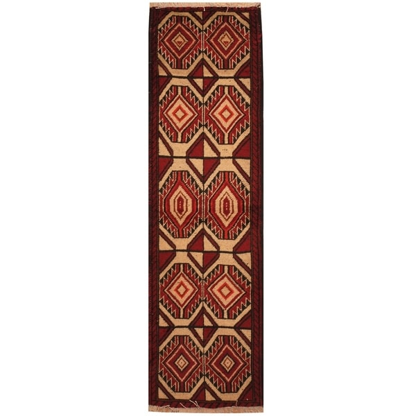 Handmade Balouchi Wool Rug (Iran) - 1'9 x 6'