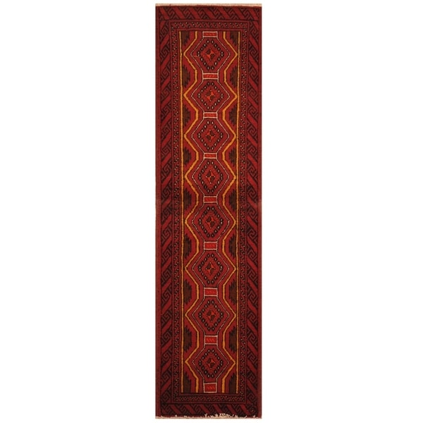 Handmade Balouchi Wool Rug (Iran) - 1'8 x 6'3