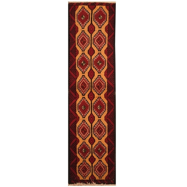 Handmade Balouchi Wool Rug (Iran) - 1'7 x 6'1