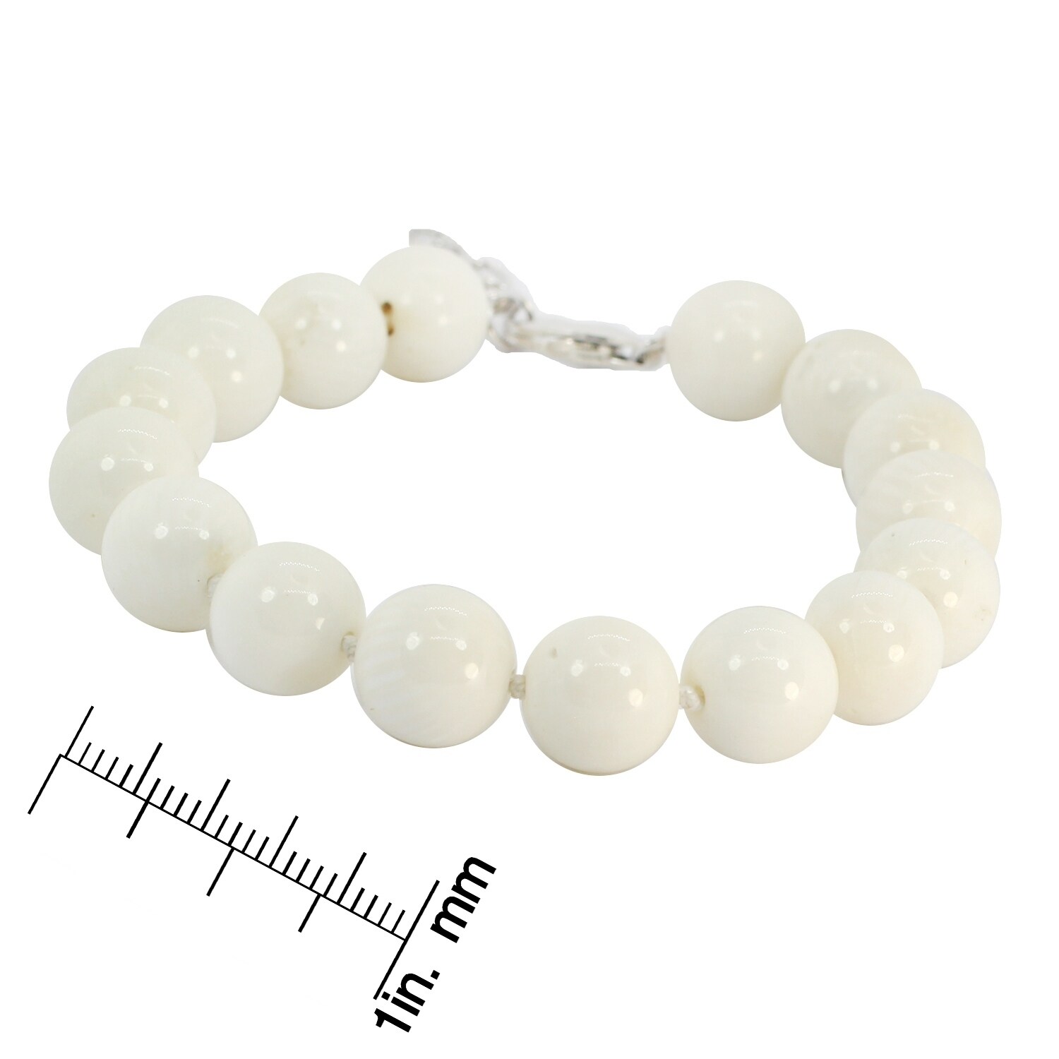 coral bead bracelet