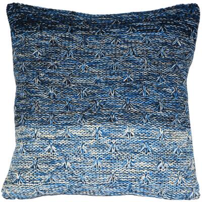 Pillow Décor - Hygge Storm Blue Knit Pillow