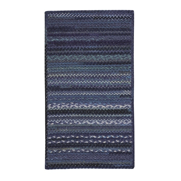 Capel Rugs Harborview Dark Blue Braided Cross Sewn Rectangle Area Rug - 9' 6" x 9' 6"
