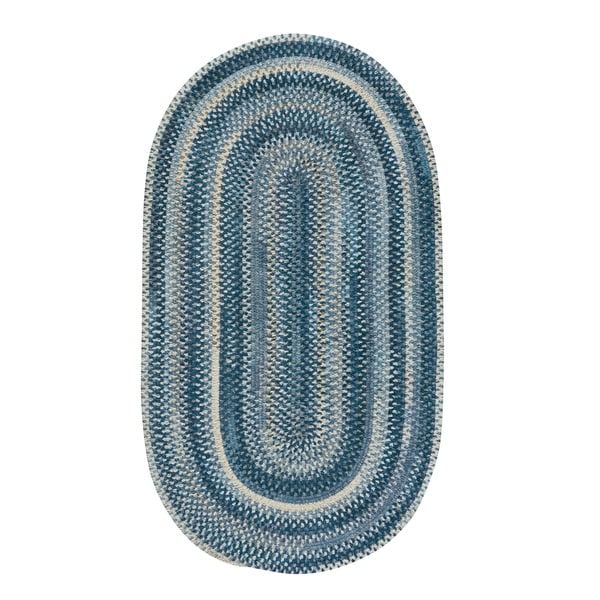 Capel Rugs Braided Alliance Denim Cotton Area Rug - 24" x 36" oval