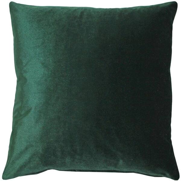 Shop Pillow Decor Corona Hunter Green Velvet 19 Inch Throw