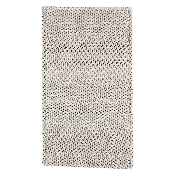 Capel Rugs Braided Vivid Steel Grey Nylon Area Rug - 5' 6" x 5' 6" runner