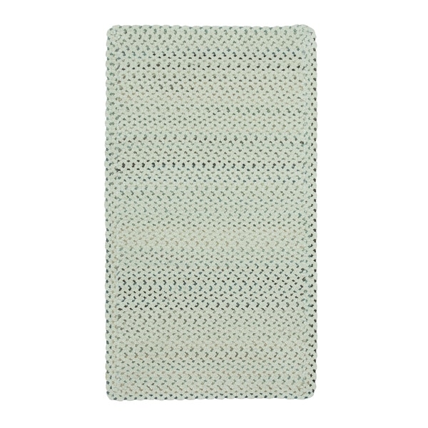 Capel Rugs Braided Vivid Eggshell Nylon Area Rug - 20" x 30" runner