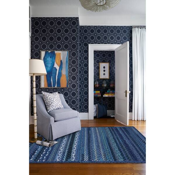 Capel Rugs Braided Harborview Dark Blue Wool Area Rug 4 X Capel Rugs Braided Harborview Dark