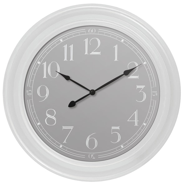 33095W- Westclox 22" White Wall Clock