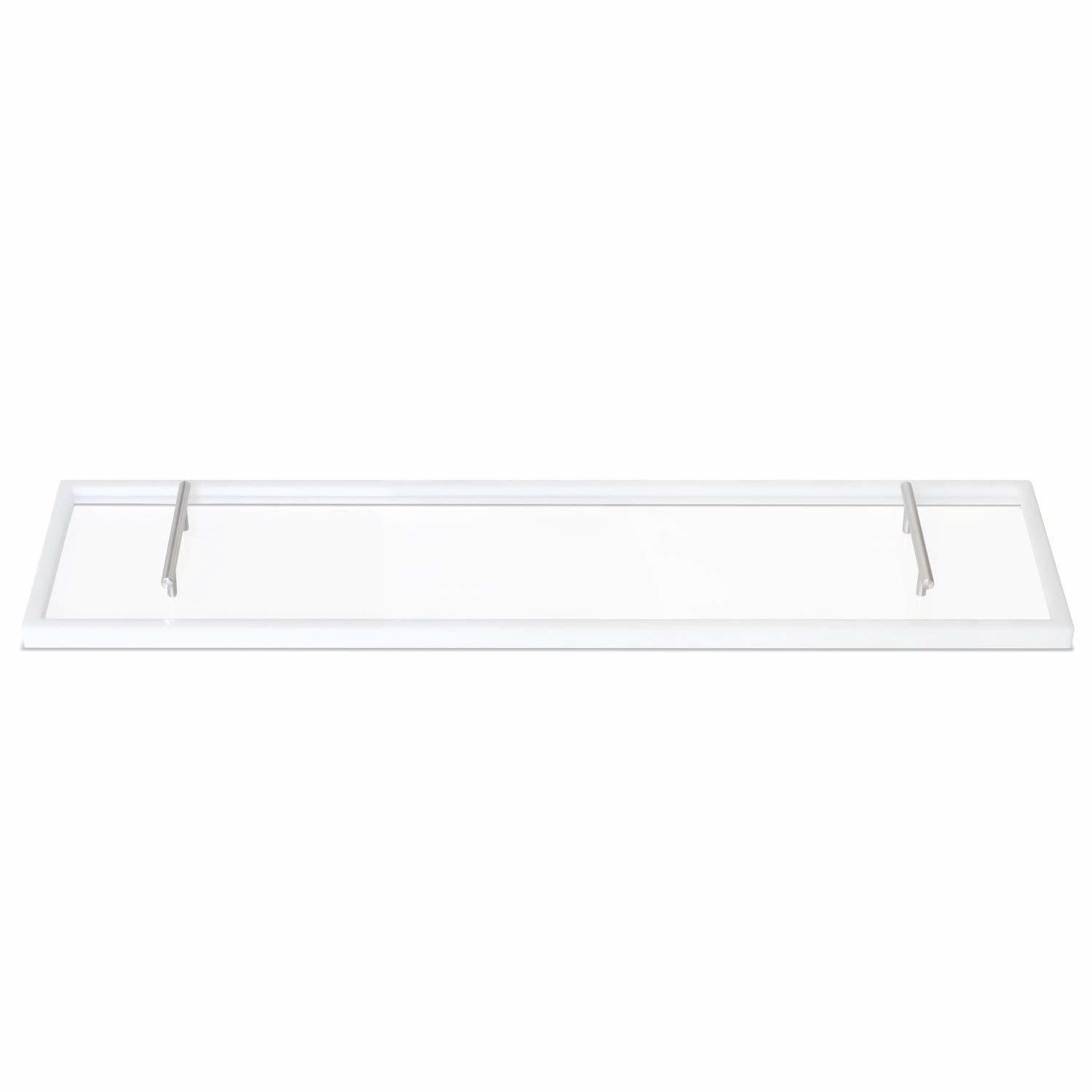 Clear Acrylic Bathtub Caddy Tray with Handles