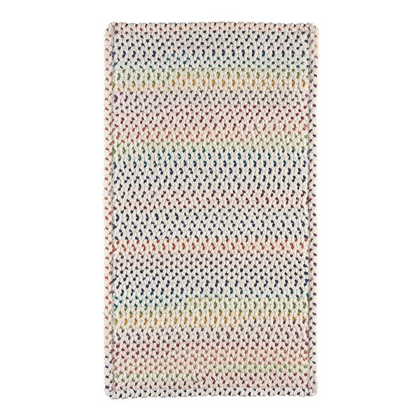 Capel Rugs Braided Vivid Multi Nylon Area Rug - 3' x 5' runner