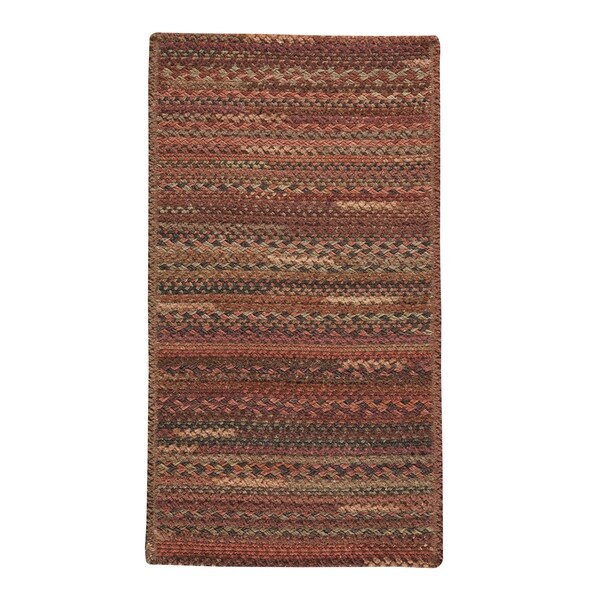 Capel Rugs Braided Harborview Red Wool Area Rug - 3' x 5' runner