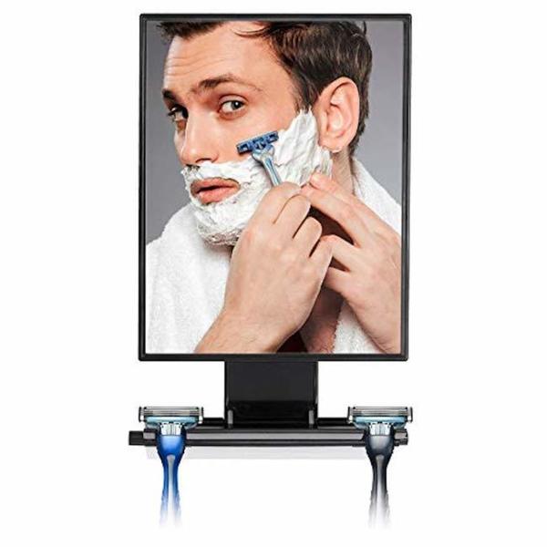ToiletTree Ultimate Fogless Shower Bathroom Mirror, Bigger Reflective Surface & Thinner Frame with Squeegee