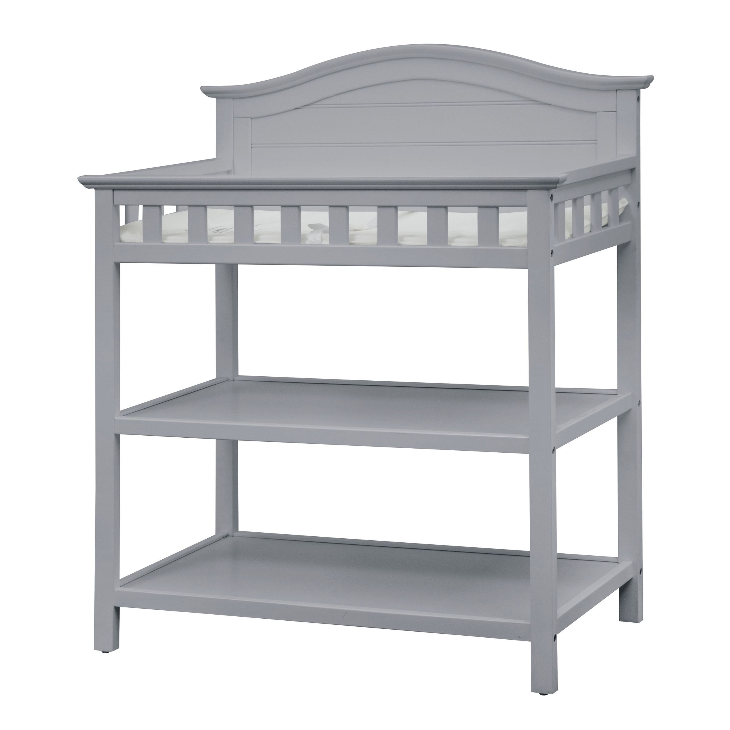 Thomasville Kids Southern Dunes Changing Table with Water Resistant Changing Pad Safety Strap Two Storage Shelves