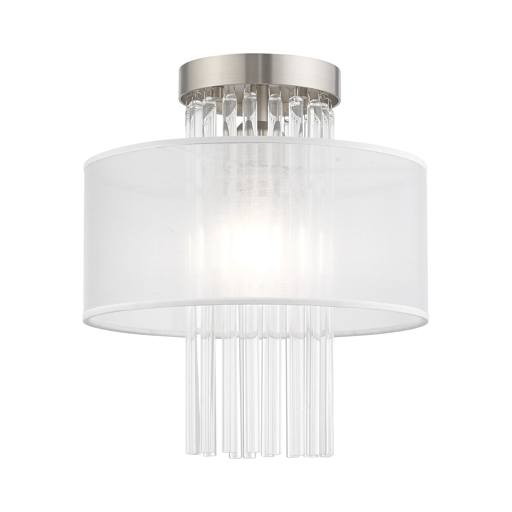 beaded alexis flush mount ceiling light