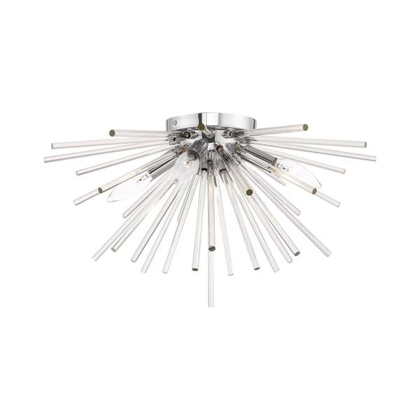 Shop Livex Lighting Utopia 4 Light Starburst Ceiling Mount