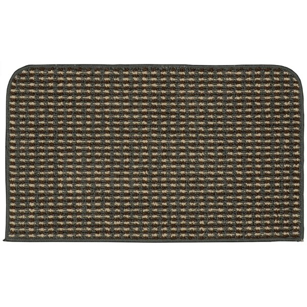 Shop Berber Coloriations Cinder Grey Kitchen Slice Rug On Sale Free