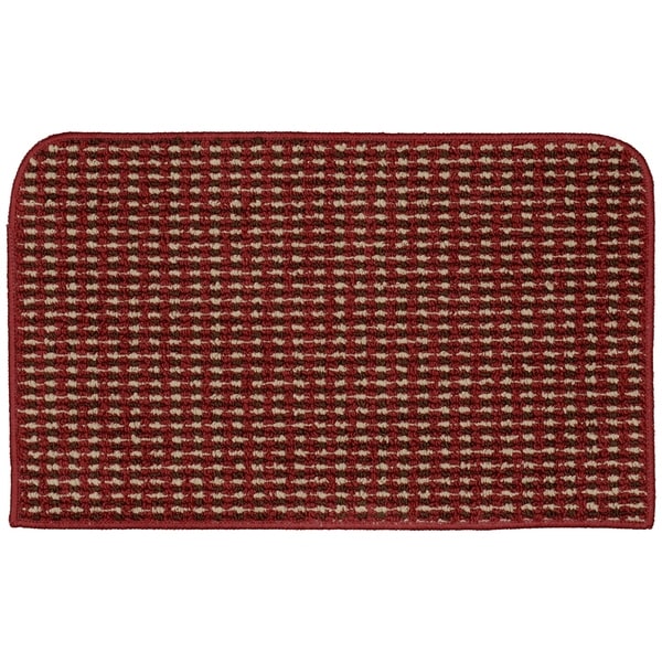 Shop Berber Coloriations Chili Red Kitchen Slice Rug Free Shipping On