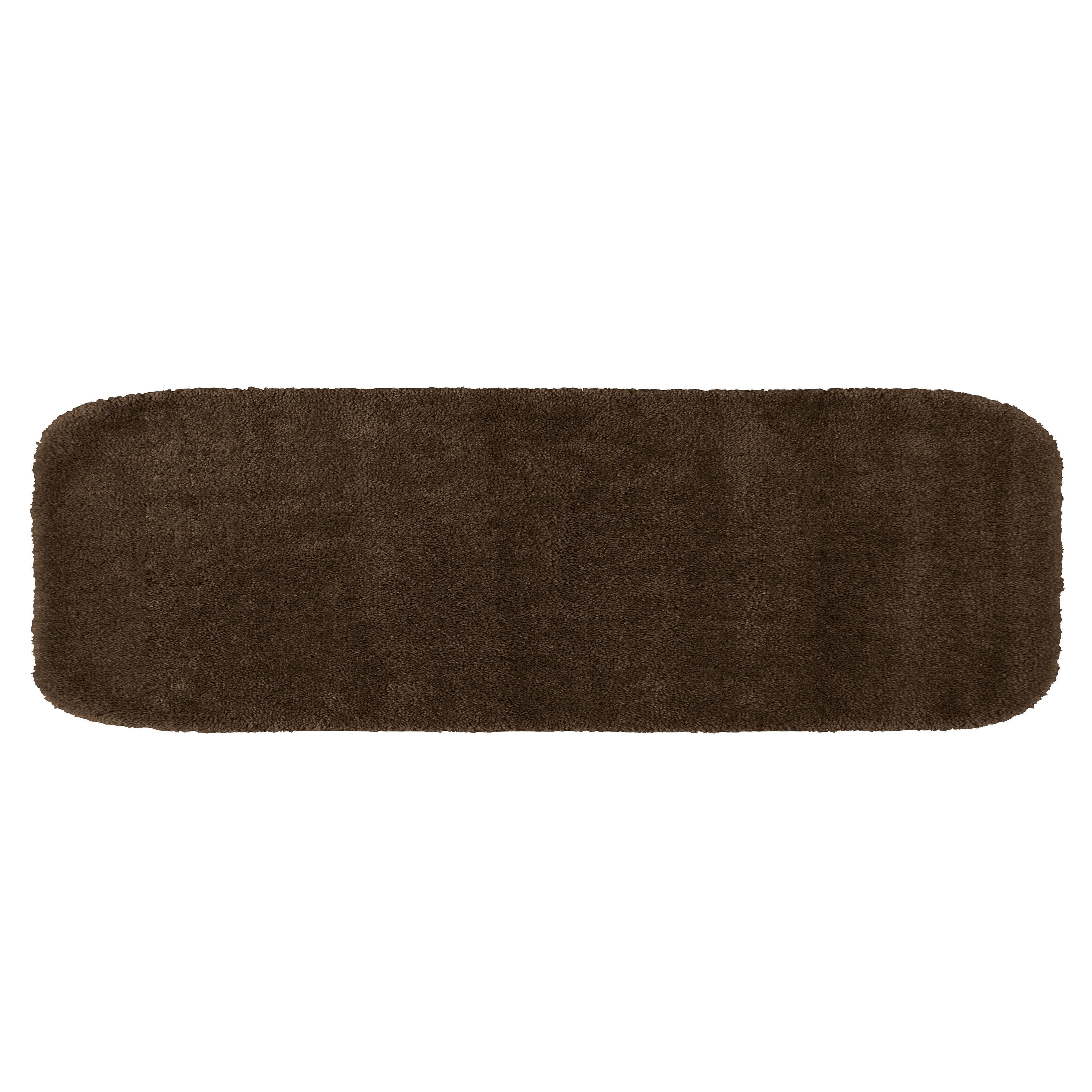 Shop Traditional Chocolate Plush Washable Nylon Bathroom Rug Runner On Sale Overstock 25722104