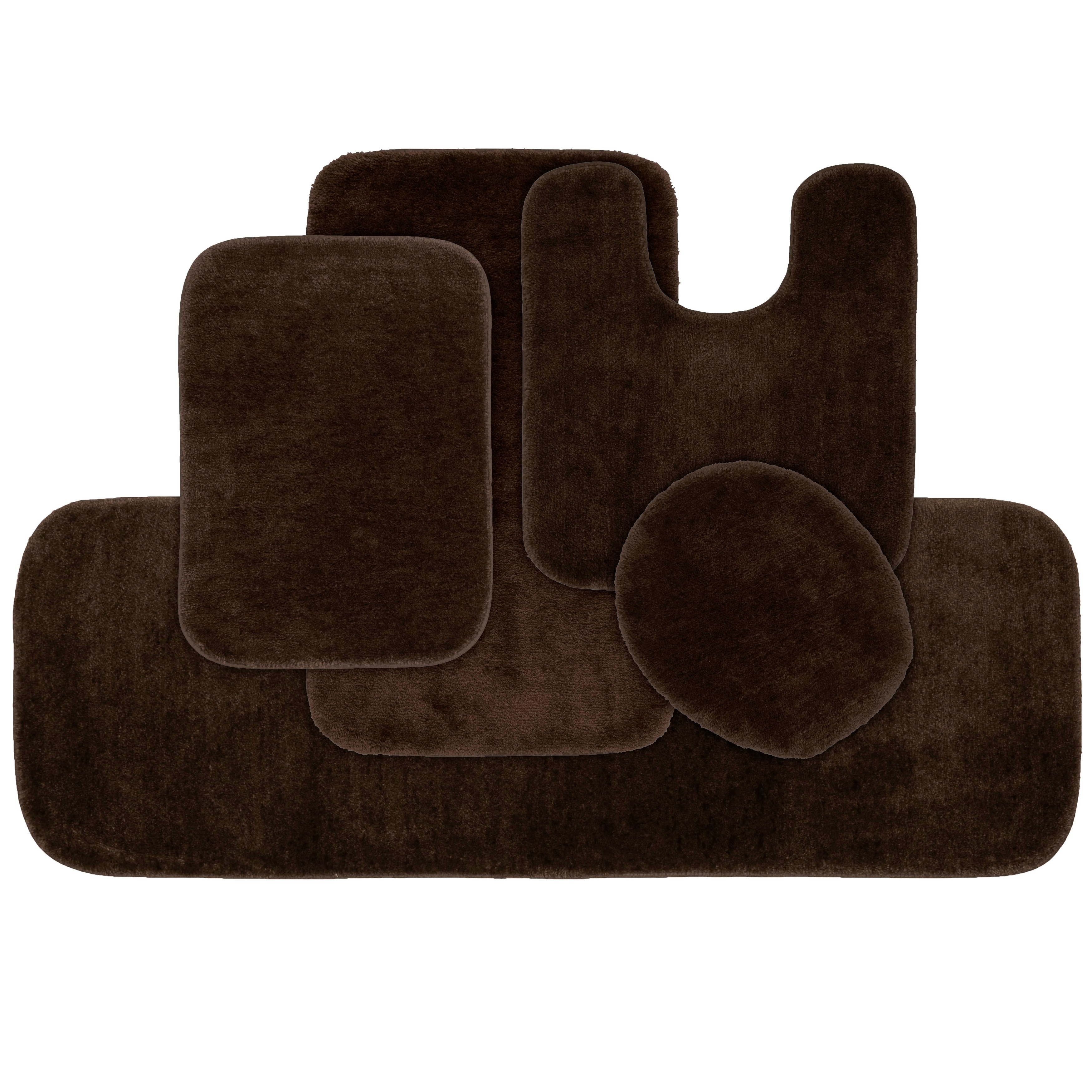 chocolate brown bath mat