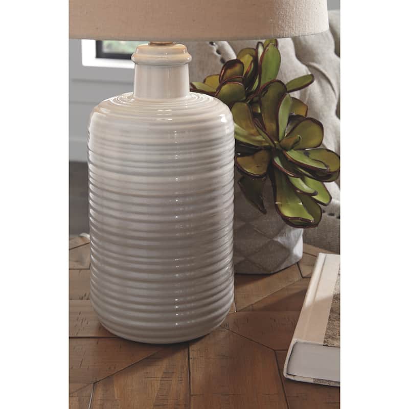 Signature Design by Ashley Marnina Ceramic Table Lamp (Set of 2)
