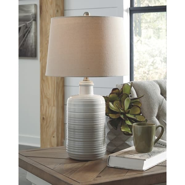 Marnina 24 Inch Ceramic Table Lamps Set Of 2 Taupe On Sale Overstock 25722124