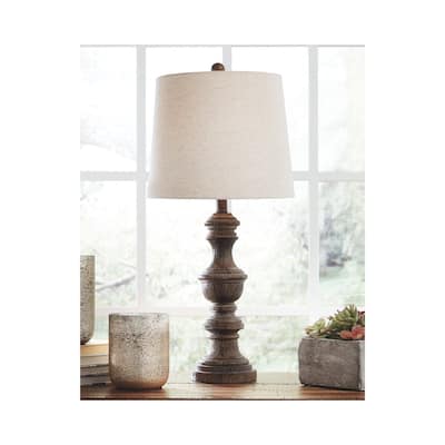 Magaly 28 Inch Poly Table Lamps - Set of 2 - Brown