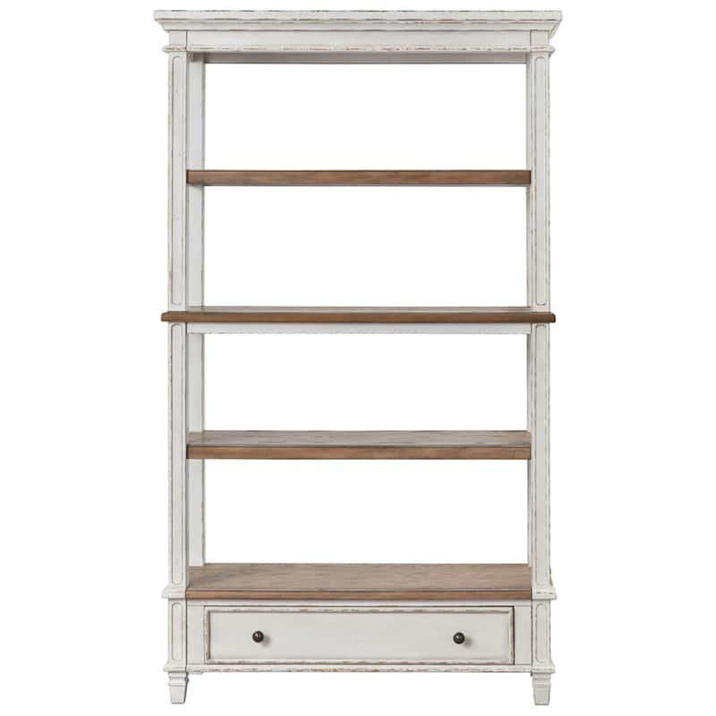 Signature Design by Ashley Realyn Casual Bookcase Two-tone - 45" W x 16" D x 74.5" H