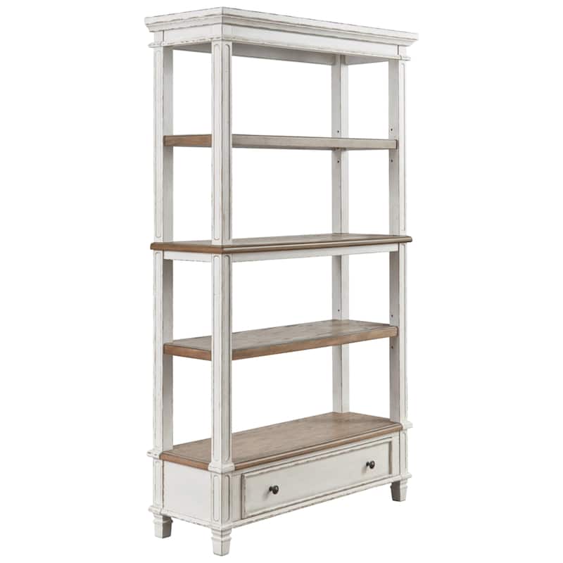 Signature Design by Ashley Realyn Casual Bookcase Two-tone - 45" W x 16" D x 74.5" H