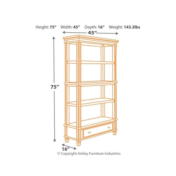 Shop Realyn Casual Bookcase Two Tone Overstock 25722174