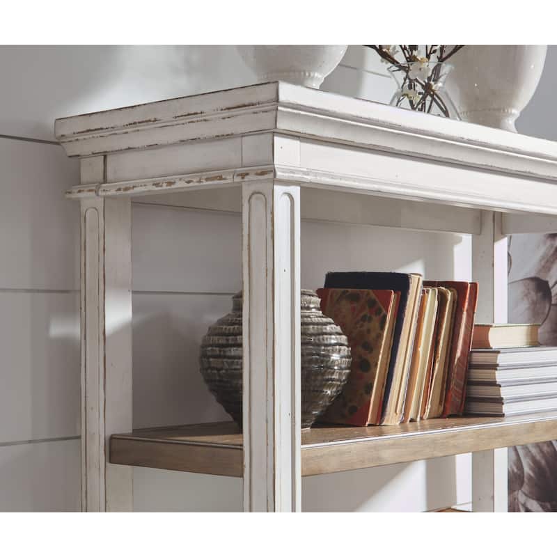 Signature Design by Ashley Realyn Casual Bookcase Two-tone - 45" W x 16" D x 74.5" H
