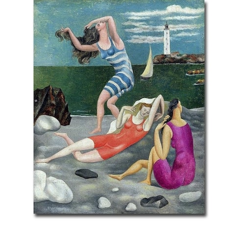 The Bathers (Las Banistas) by Pablo Picasso Gallery Wrapped Canvas Giclee Art (20 in x 16 in, Ready to Hang)