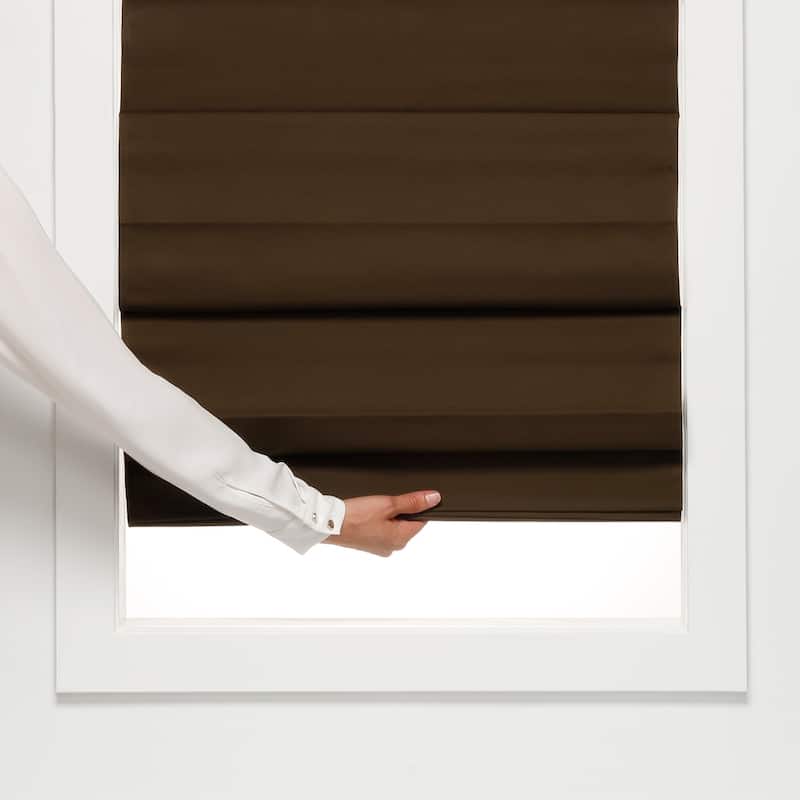 72-inch Chocolate Insulating Cordless Roman Shade