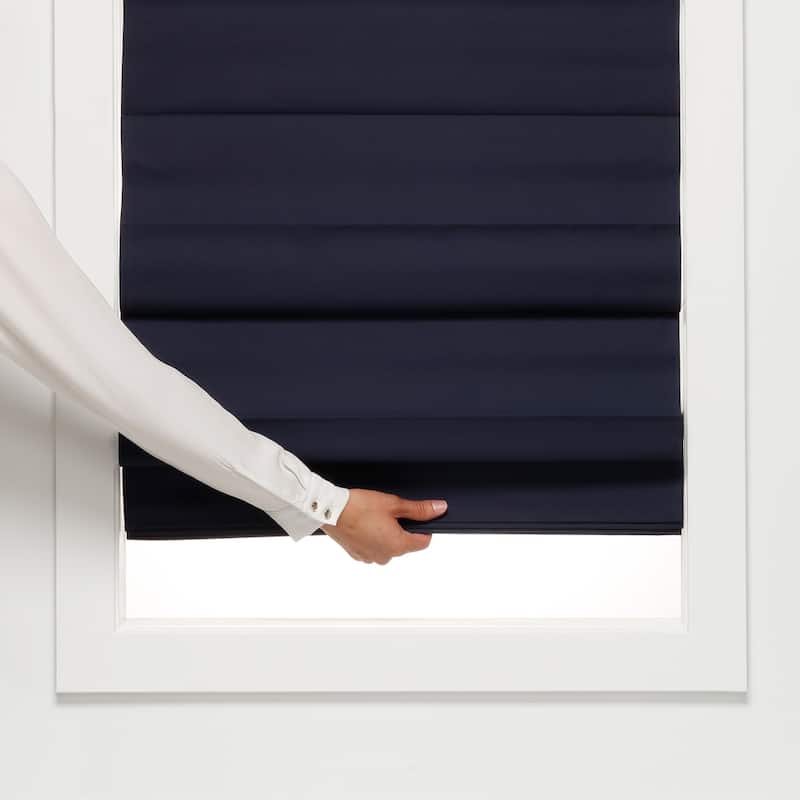 72-inch Navy Insulating Cordless Roman Shade