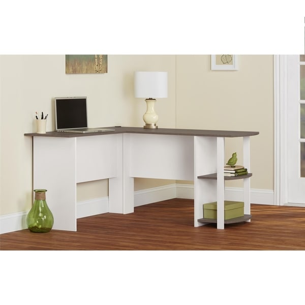 Shop Ameriwood Home Dakota L-Shaped Desk with Bookshelves - Free