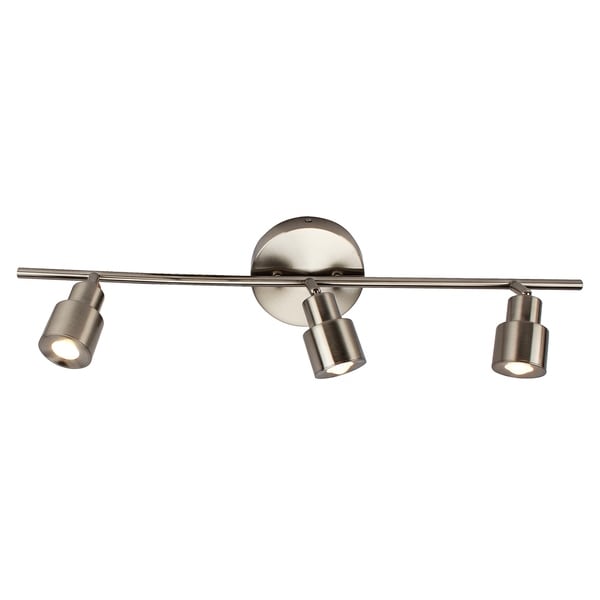 3-Light LED Flush Mount Ceiling and Wall light in Brushed Nickel. Opens flyout.