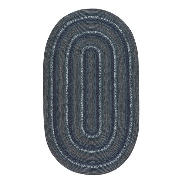 Capel Rugs Braided Platform Ocean Area Rug - 11' 4" x 14' 4" oval