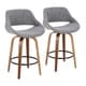 preview thumbnail 3 of 42, Carson Carrington Svellingen Counter Stool with Round Black Footrest (Set of 2) - N/A