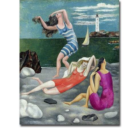 The Bathers (Las Banistas) by Pablo Picasso Gallery Wrapped Canvas Giclee Art (15 in x 12 in, Ready to Hang)