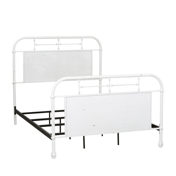 Carbon Loft Cauthen Antique White Full Metal Bed