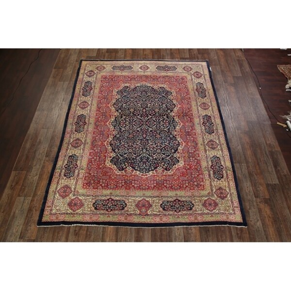 Antique Kerman Lavar Ravar Persian Handmade Area Rug Wool - 11'7" x 8'8"