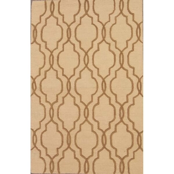 Hand Made Traditional Moroccan Trellis Oushak Oriental Area Rug - 5'0" x 8'0"